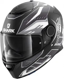 Мотоциклетный шлем SHARK SPARTAN 1.2 ANTHEON MAT KWK, черно-белый, размер XS, Black / White