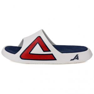 Скользостойкие Антискользящие Амортизирующие Шлепанцы Унисекс Бежевый Белый Темно-синий PEAK, Экрю/Темно-синий