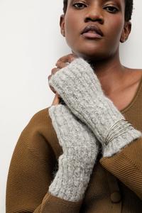 Шерстяные варежки Answear.Lab, серый