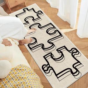 Budis Ковер 80х220 см из искусственного кашемира в скандинавском стиле для спальни/гостиной, не скользящий