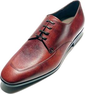 Мужские классические туфли на шнуровке Ferragamo Tristano Leather Gancini Oxford Mogensen (коричневые) (Salvatore)