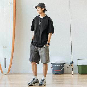 714STREET Повседневные шорты унисекс, Темный армейский зеленый