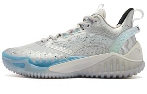 Баскетбольные кроссовки Blast 2.0 Galaxy Cushioning с низким верхом, противоскользящие и износостойкие, мужские, серебристые QIAODAN, Silver