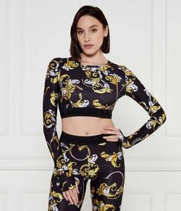 Блузка Versace Jeans Couture Cropped Fit, черный