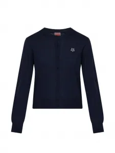 Кардиган с вышивкой "Цветок Боке" Kenzo, синий