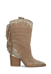 Сапоги на высоком каблуке Alma en Pena, коричневый