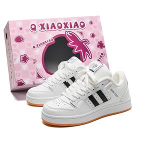 Circle small Теплые, амортизирующие и износостойкие низкие кроссовки для скейтбординга унисекс белого и черного цветов