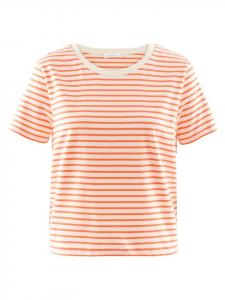 Tamaris Футболка с рисунком «Настурция / Ярко-белая полоса»