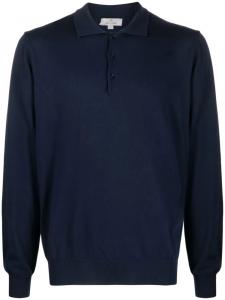 Canali джемпер с воротником поло, синий
