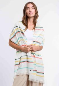 Шарф STRIPES FRAAS, бирюзовый