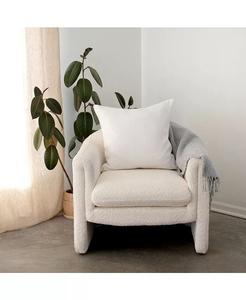 Декоративная подушка из 100% французского льна — 20 x 20 дюймов Bokser Home, бежевый