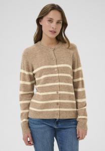 Кардиган Culture Cardigan, Tannin Melange White Stripe/Tan