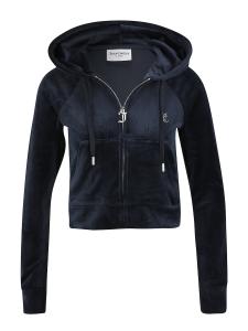 Толстовка с капюшоном на молнии Juicy Couture Petite MADISON, темно-синий