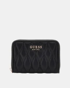 Средний кошелек на молнии Guess, черный