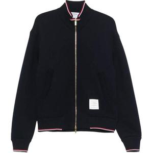 Полосатая толстовка RWB на молнии Thom Browne, marine синий