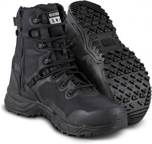 Оригинальные мужские ботинки S.W.A.T. Alpha Fury 8 с боковой молнией, защитным носком, для активного отдыха Original S.W.A.T., черный