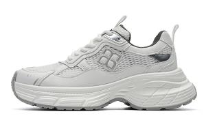 Низкие массивные кроссовки женские белые EBLAN