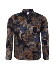 Повседневная рубашка Campus Sutra Regular fit Button Up Shirt Oakley, черный