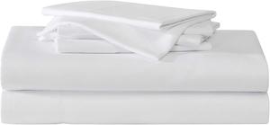 Eddie Bauer - Постельное белье, супермягкое, с соответствующими наволочками, ткань с терморегулирующими свойствами, всесторонний комфорт, однотонные предметы первой необходимости для спальни (Logan White, Twin), Logan White