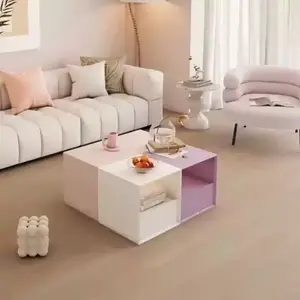 Yu Senyi Комод для гостиной и спальни, 5 ящиков, 7 ящиков, без сборки, из пластика, цвета ivory white, swallow purple, frost pink