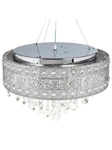 Beliani Подвесные светильники BARBEIRA серебристого цвета - (Ш) 50 x (В) 120 x (Д) 50 см