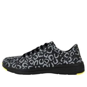 Кроссовки reflex 'leopard - black reflective' Gucci, черный
