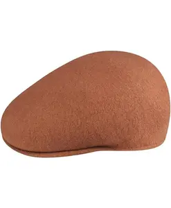 Шерстяная плоская кепка 504 Kangol, коричневый