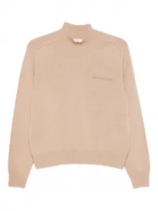 Украшенный свитер с высоким воротом Peserico, нейтральный