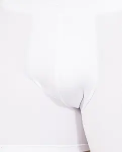 Мужские боксеры микромодальной вязки из однотонной ткани ZD, белый