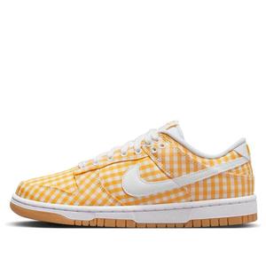 Кроссовки dunk low 'yellow gingham' Nike, серый