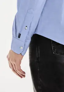 STREET ONE МУЖСКАЯ рубашка с длинными рукавами, из чистого хлопка Street One Men, цвет Shirt Blue