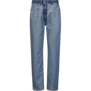 Джинсы с пятью карманами наизнанку MM6 Maison Margiela, синий