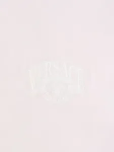 Плед с логотипом Versace Kids, розовый