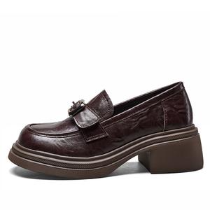 YEARCON Лоферы женские, черно-коричневые