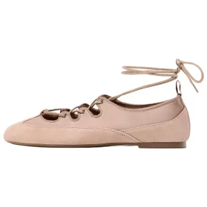 ZARA Повседневные туфли-одиночки женские розовые