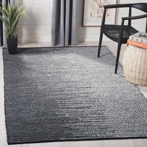 SAFAVIEH Vintage Leather Collection ковер 153 x 244 см - Light Grey & Charcoal, Handmade Modern Leather, идеален для помещений с высокой проходимостью в гостиной, спальне (VTL388B)