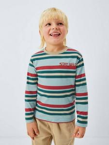 Детский топ Stay Wild в полоску John Lewis, Multi