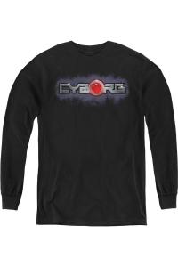 Футболка с длинным рукавом "Лига справедливости Америки: Киборг" для молодежи Gildan, черный