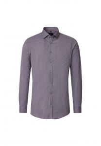 Рубашка с принтом в деловом стиле облегающая фигуру Venti, красный