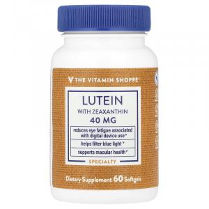 The Vitamin Shoppe, Лютеин с зеаксантином, 60 мягких таблеток