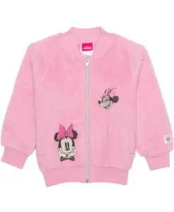 Детская куртка с длинным рукавом Minnie Mouse для девочек размеров 2T-6X Disney, розовый