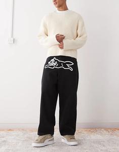 Джинсы свободного кроя Ice Cream Triple Scoop Running Dog черного цвета