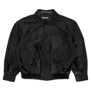 Куртка Supreme Ponyhair Varsity Jacket 'Black'