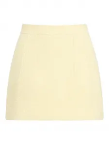 Мини-юбка прямого кроя PATOU, желтый