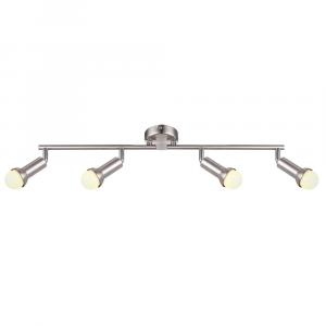 Globo Lighting Светодиодный потолочный светильник Kimberly, матовый серебристый хром