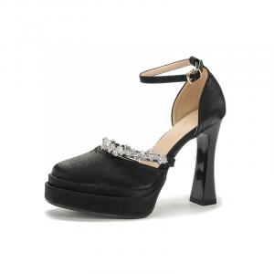 Zubumei Женские туфли на платформе с массивным каблуком шампань, цвет Champagne