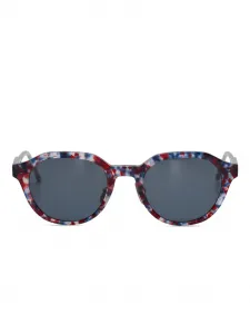 Солнцезащитные очки в овальной оправе Thom Browne, красный