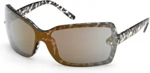 Женские спортивные солнцезащитные очки Harley-Davidson Goldstorm, оправа с леопардовым принтом, Brown