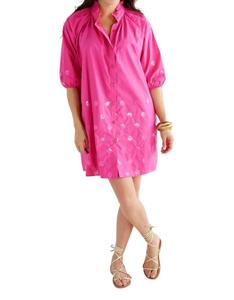 Платье Celia Sequin в розовом цвете Caryn Lawn