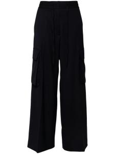 P.A.R.O.S.H. габардиновые брюки карго, синий